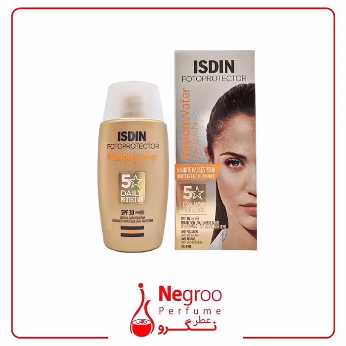 ضد آفتاب ایزدین فیوژن واتر اوربان SPF30 بدون رنگ 50 میل
