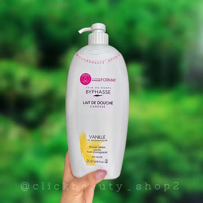 شامپو کرم بدن بایفاس با عصاره وانیل حجم 2 لیتر Byphasse Vanilla Shower Cream