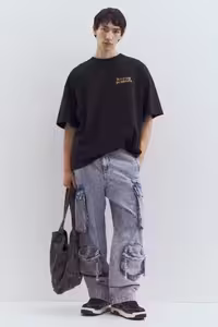 تی شرت مردانه T SHIRT چاپ شده اورجینال H&M