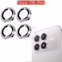 محافظ لنز نگین دار شیائومی Diamond Ring Lens Glass | Poco F8 Pro