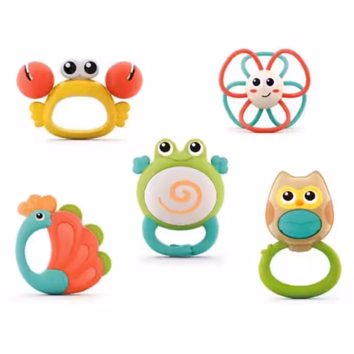 جغجغه دندانگیر 5 عددی هالی تویز Huile Toys