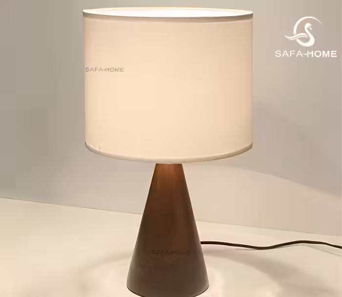 آباژور پایه چوبی طرح بلوط کد 6