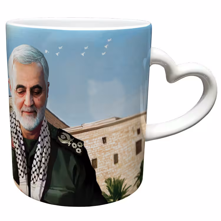 خرید ماگ-لیوان  دسته ساده  سردار سلیمانی کد 52