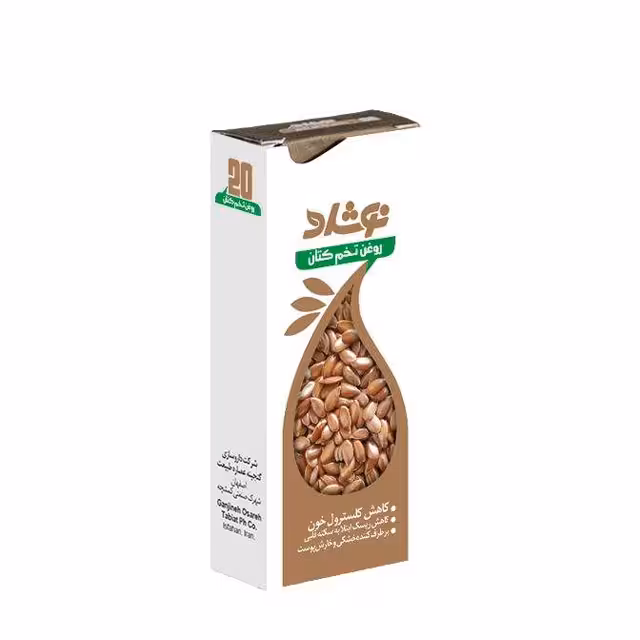 روغن تخم کتان نوشاد37 میلی لیتری