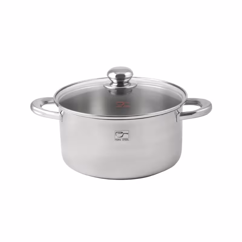 قابلمه پارس استیل مدل کف سه لایه کد 240 سایز 24