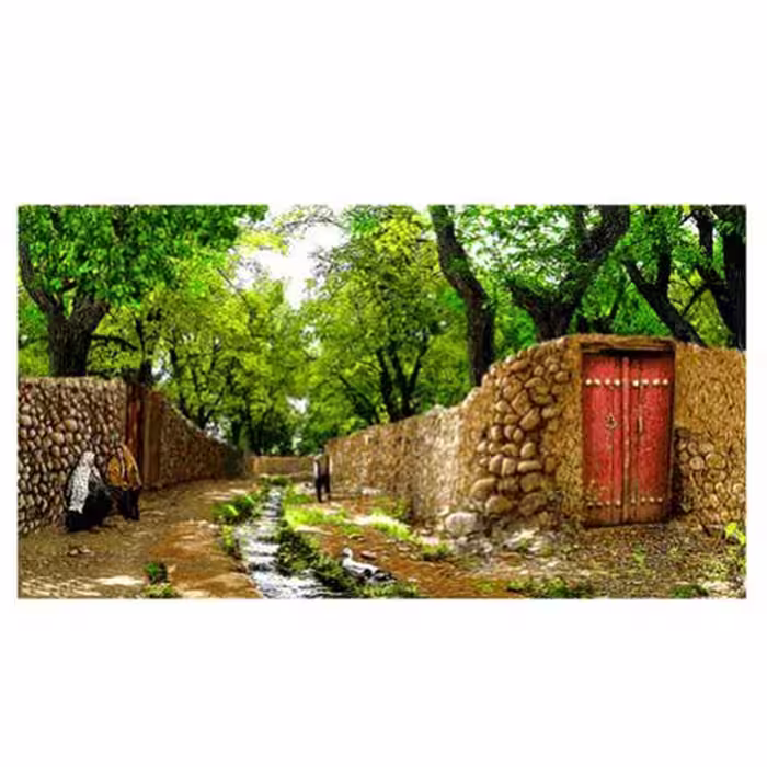 طرح منظره کوچه باغ باصفا کد 23021
