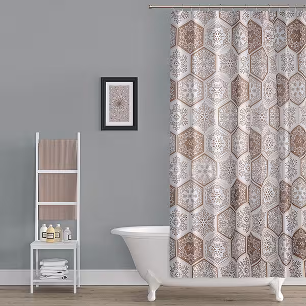 پرده حمام دلفین کد TOR-2345 سایز 200×180 سانتی متر | کالا مکس