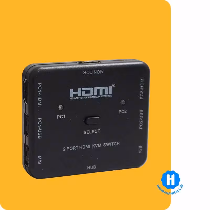 سوییچ 2 پورت KVM کی نت پلاس مدل KP-SWKDP02