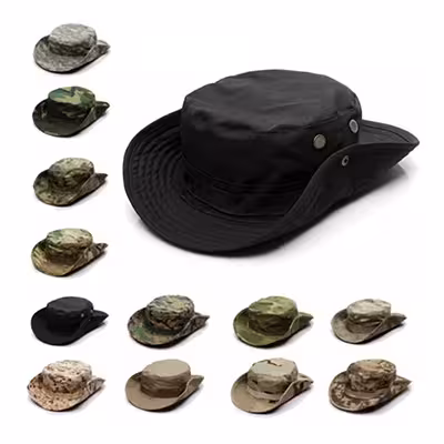 کلاه تابستانی استتار لبه دار شکار و ماهیگیری