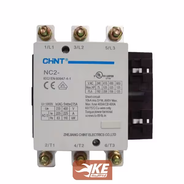 کنتاکتور 185 آمپر بوبین 220 ولت چینت مدل NC2-185
