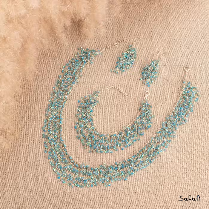 نیم ست سروییس پولکی