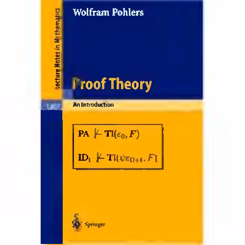 خرید و دانلود نسخه کامل کتاب Proof Theory. An Introduction