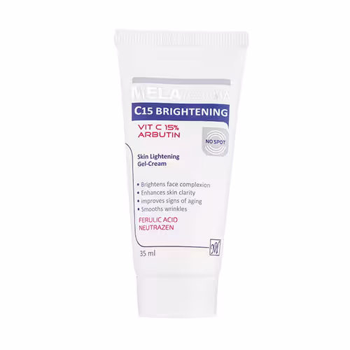 کرم ژل روشن کننده حاوی ویتامین C ملافارما فارماسریزPharma series melapharma c15 brightening Revitalizing gel Cream