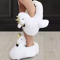 کفش حوله ای روفرشی طرح فلامینگو