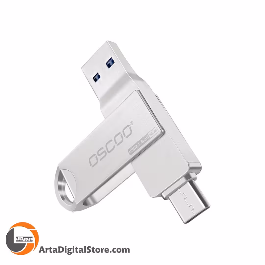 تبدیل OTG Oscoo CU002 Type-C USB31 64GB Silver