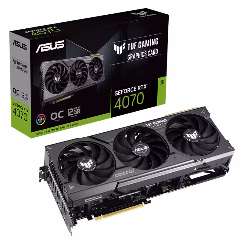 کارت گرافیک ایسوس سری TUF Gaming مدل GeForce RTX 4070 با ظرفیت 12 گیگابایت