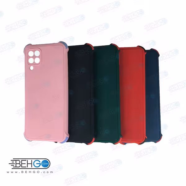 قاب سامسونگ M32 کاور مدل ژله ای دکمه رنگی محکم ضد ضربه با محافظ لنز دوربین گوشی m32