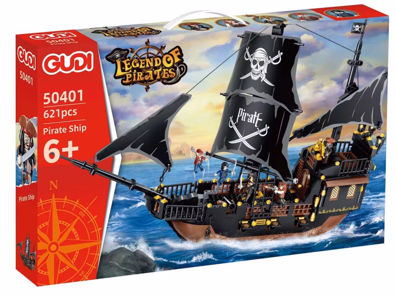 لگو کشتی دزدان دریایی gudi 50401