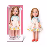 عروسک دخترانه PRETTY ANGLE GIRL پیراهن کرم آبی کد WZB96012