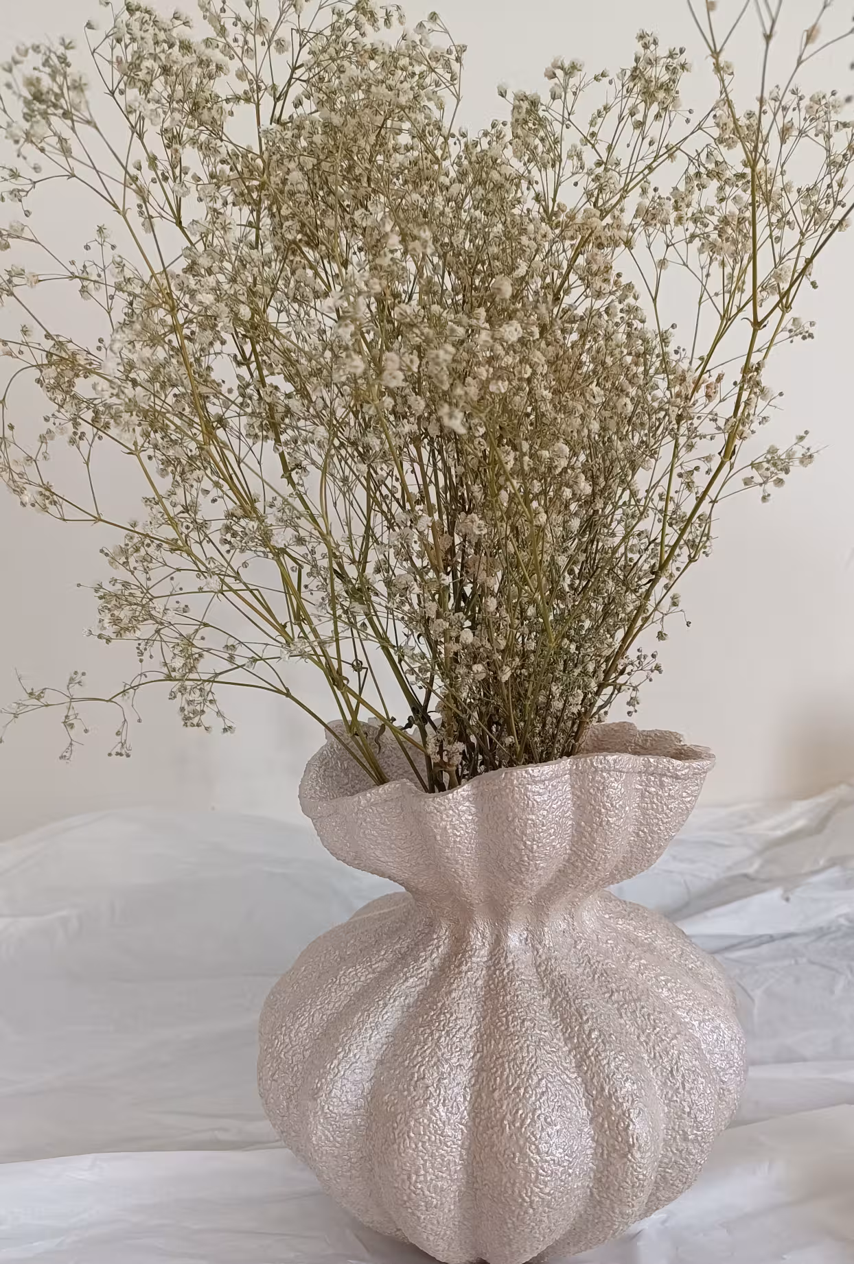 گلدان مدرن تکسچری طرح چروک