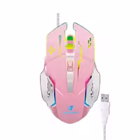 ماوس مخصوص بازی جرتک مدل JR810 ENERGY رنگ صورتی
