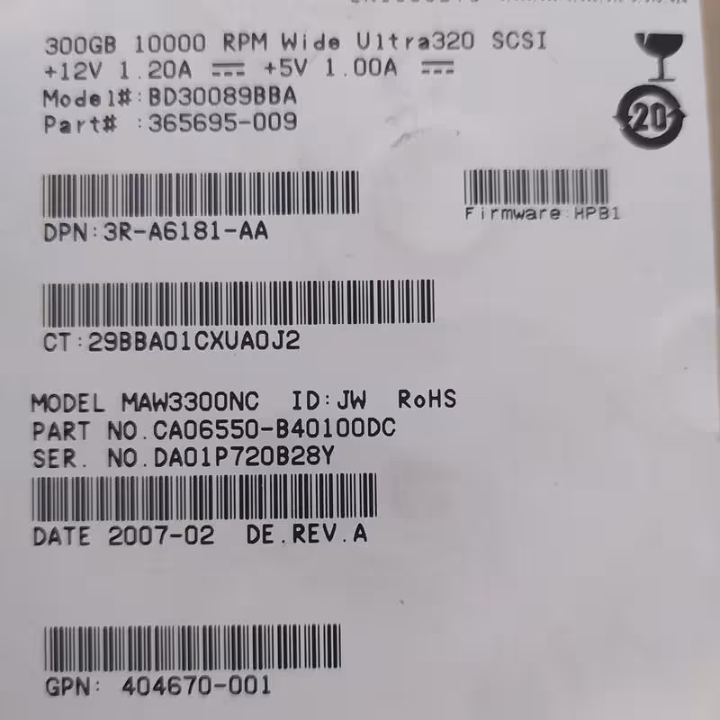 هارد اسکازی سرور اچ پی