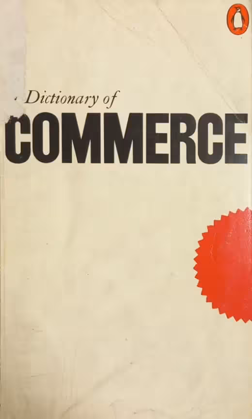 A Dictionary of Commerce | Michael Greener