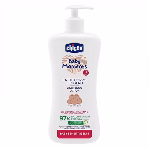 لوسیون بدن چیکو 97 درصد عصاره پنبه حجم 500 میلی