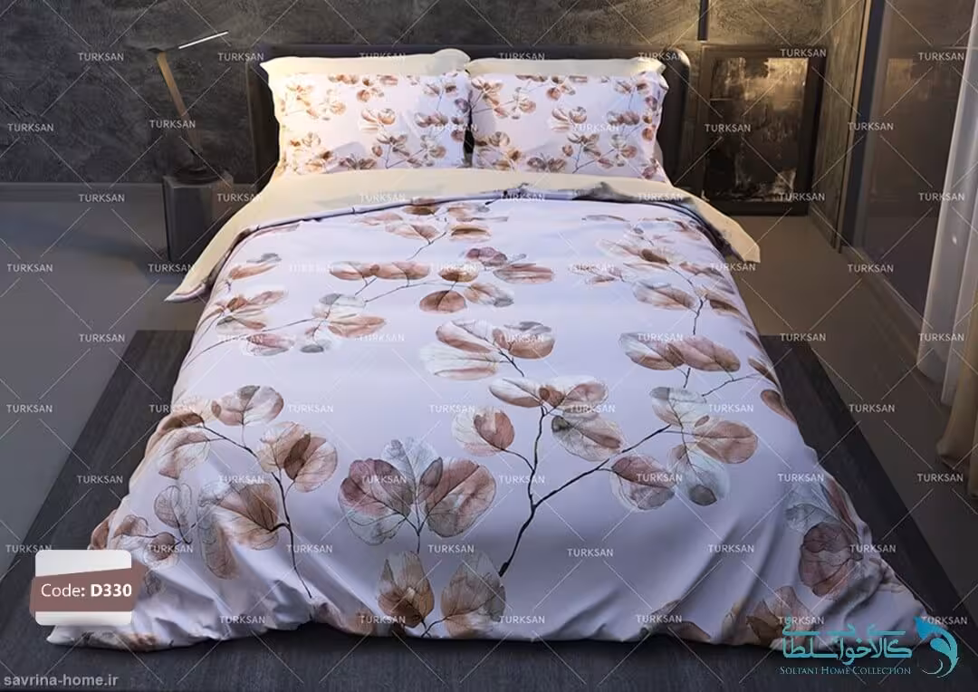 روتختی دو نفره طرح شکوفه برند ترکسان کد D330