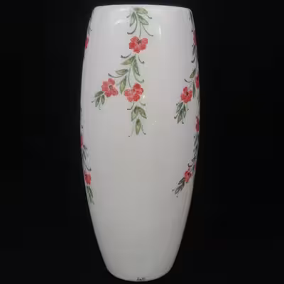 گلدان سرامیکی هیوا طرح رز ایستاده کد 11026009