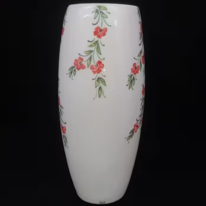 گلدان سرامیکی هیوا طرح رز ایستاده کد 11026009