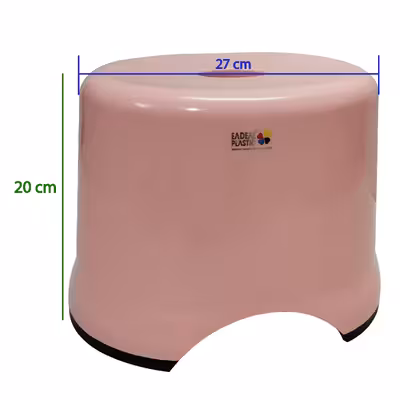 چهارپایه حمام مدل ایده آل پلاستیک طرح الماس