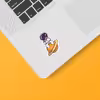  استیکر لپ تاپ توییجین و موییجین طرح Astronaut کد 14 مناسب برای لپ تاپ 15.6 اینچ به همراه برچسب حروف فارسی کیبورد 
