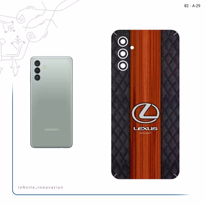 برچسب پوششی ماهوت مدل Lexus_Logo مناسب برای گوشی موبایل سامسونگ Galaxy M13 (India)