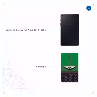 برچسب پوششی ماهوت مدل Bentley مناسب برای تبلت سامسونگ Galaxy Tab A 8.0 2019 T295