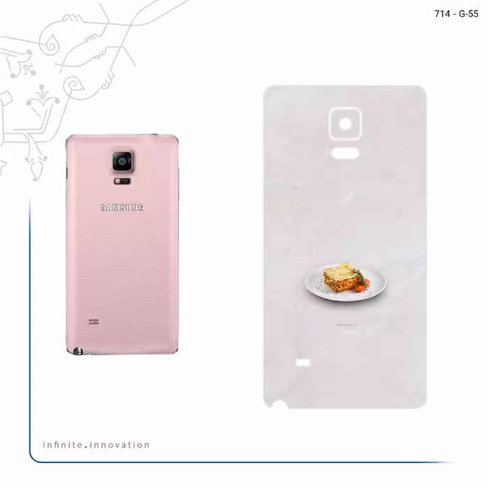 برچسب پوششی ماهوت مدل Lasagne مناسب برای گوشی موبایل سامسونگ Galaxy Note 4