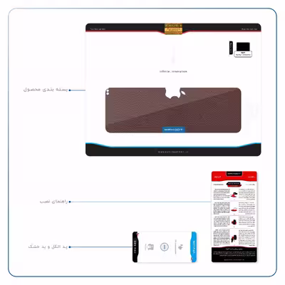 برچسب پوششی ماهوت مدل Natural-Leather مناسب برای تبلت اپل iPad Pro 11 2018 A1980