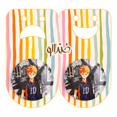 پیکسل خندالو مدل هیناتا شویو انیمه آبشار سرنوشت هایکیو کاگیاما کد 11223 به همراه مگنت