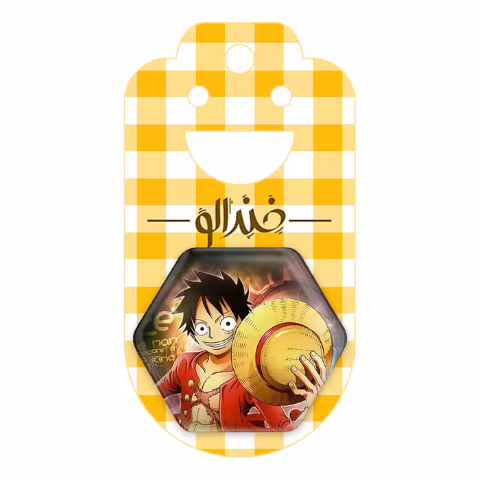 پیکسل خندالو طرح لوفی انیمه وان پیس One Piece مدل شش ضلعی کد 10531