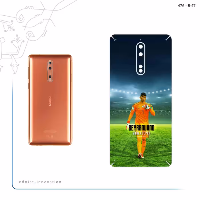 برچسب پوششی ماهوت مدل Alireza Beiranvand مناسب برای گوشی موبایل نوکیا 8