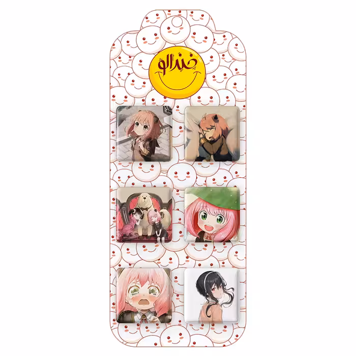 پیکسل خندالو مدل انیمه اسپای ایکس فمیلی کد 977A مجموعه 6 عددی