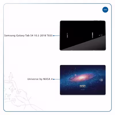برچسب پوششی ماهوت مدل Universe-by-NASA-4 مناسب برای تبلت سامسونگ Galaxy Tab S4 10.5 2018 T835