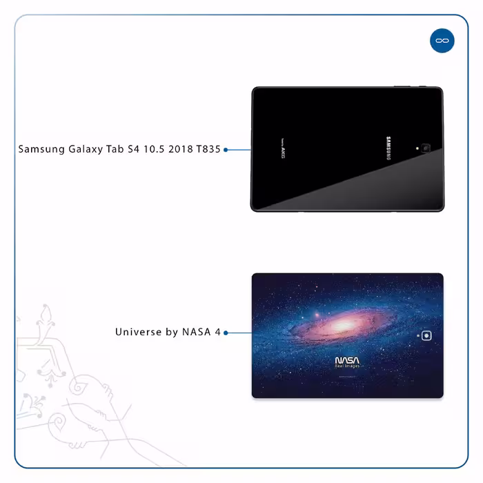 برچسب پوششی ماهوت مدل Universe-by-NASA-4 مناسب برای تبلت سامسونگ Galaxy Tab S4 10.5 2018 T835