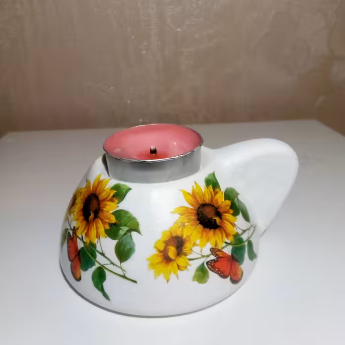 جاشمعی مدل افتابگردان کد 3456 بسته دو عددی