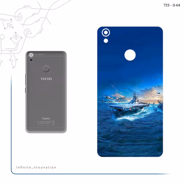 برچسب پوششی ماهوت مدل Warship مناسب برای گوشی موبایل تکنو Camon CX Air