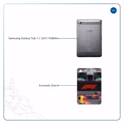 برچسب پوششی ماهوت مدل Formula One مناسب برای تبلت سامسونگ Galaxy Tab 7.7 2011 P6800