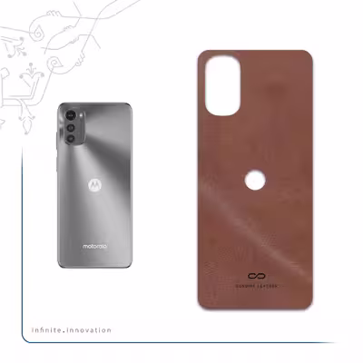 برچسب پوششی ماهوت مدل Matte-Natural-Leather مناسب برای گوشی موبایل موتورولا Moto E32s