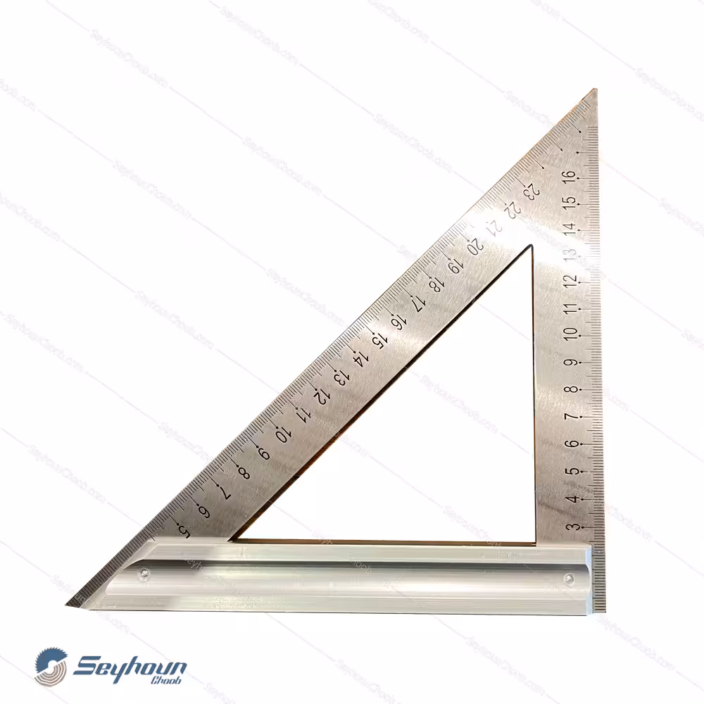 گونیای مثلثی 20 سانتی متری فلزی