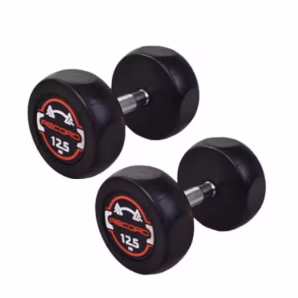 دمبل گرد وزن 12.5 کیلوگرم round dumbbell