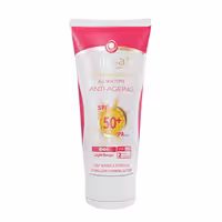 کرم ضدآفتاب ضدچروک  SPF50 سان‌سیف بژ طبیعی حجم 50 میلی‌لیتر